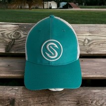 SCALES Teal/White Embroidery  Mesh Snapback Hat Fishing Baseball Cap Nor... - £12.49 GBP