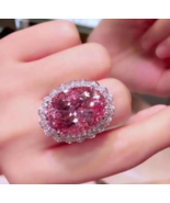 Dazzling Cubic Zirconia Stimulated Pink Topaz Ring - $23.54 CAD+