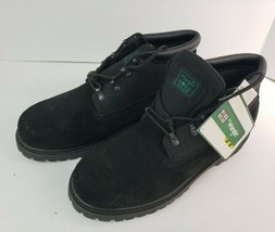Wrangler Work Wear Men&#39;s Size 9 Leather Steel Toe Work Boots 46603 NWT - $39.59