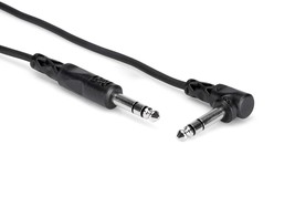 - - Stereo Right-Angle 1/4&quot; Male To Straight 1/4&quot; Male Cable -3 Ft - £17.22 GBP