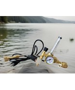 Dual Tank Aquarium Hydroponic CO2 Regulator Gauge &amp; Bubble Counter Solenoid - $95.88 CAD