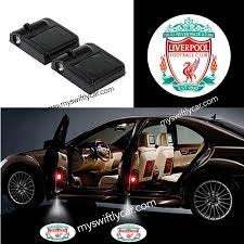 2x PCs Liverpool Logo Wireless Car Door Welcome Laser Projector Shadow LED Light