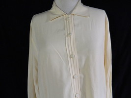 Vintage Women&#39;s Pendleton Cotton Blend Long Sleeve Pleated Button Front ... - £14.90 GBP