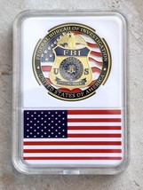 FBI Federal Bureau Of Investigation United States Challenge Coin with case - £11.25 GBP