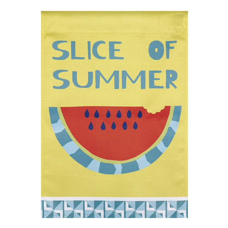 Slice Of Summer Watermelon Garden Flag -2 Sided, 12.5&quot; x 18&quot; - £7.15 GBP