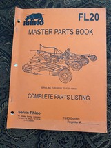 RHINO Master Parts Book 1993 Edition - Rotary Cutter - Tractor - £9.24 GBP