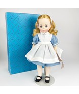 Vintage Madame Alexander Alice In Wonderland 1552 14&quot; Doll w/ Box Tag Stand - £66.03 GBP