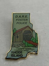 D.A.R.E Foster Rhode Island Police Covered Bridge Lapel Police Pin - $14.85