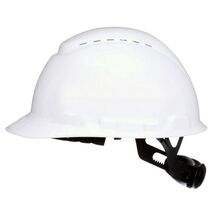 3M SecureFit 4-Point Ratchet Hard Hat White Vented - $26.95