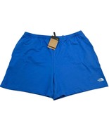 The North Face Shorts Men XXL Super SonicBlue Fleece Logo Pull On Lounge... - $48.24 CAD