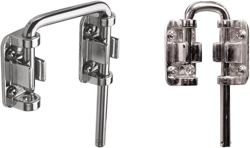 Defender Security U 9846 Patio Sliding Door Loop Lock, 1-1/8 In, Nickel,... - $33.93