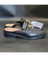 Time and Tru Women&#39;s Backless Loafer Mules 11 M Black NWT Memory Foam Co... - $359.73 MXN