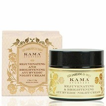 Kama Ayurveda Rejuvenating &amp; Brightening Ayurvedic Night Cream, 50 gm - £60.97 GBP