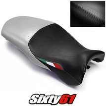 Ducati Supersport Seat Cover 1999-2005 2006 2007 Front Silver Luimoto Carbon - $180.29