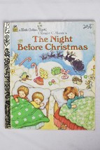 The Night Before Christmas Little Golden Book Hardcover Clement C Moores - £7.89 GBP