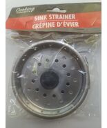 Kitchen Metal Sink Strainer  with rubber stopper by Cooking Concepts - $8.90