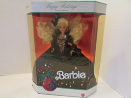 Mattel 0871 Happy Holidays Barbie Doll 1991 New Open Box tape  LotP - £14.99 GBP