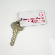 Vintage Sheraton Hotel Motor Inns Room Key &amp; Fob #1217 N. Hollywood CA - £15.61 GBP