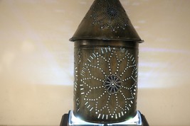 Rare Unique Richard Picard Tinsmith Signed 1982 Pierced Tin Lantern Ser # 193R - £147.26 GBP