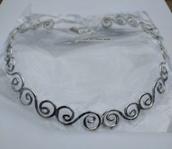 Art Nouveau Sterling Silver Choker Made in Thailand - £27.25 GBP