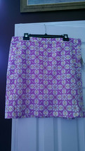 NWT Ladies EP PRO LOTUS PURPLE &amp; YELLOW PRINT Golf Skort - size 6 CHELSEA   - $32.99