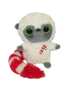 YooHoo &amp; Friends Christmas Lemur Plush 8&quot; Aurora White Candy Cane Stuffe... - $9.90