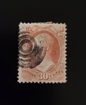 1873 30c Official Department of War Stamp, Rose Scott O92 Used F/VF - $3.24