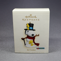 Hallmark 2006 Joe Coolest Snoopy  Peanuts Ornament Woodstock Snowman NRFP - $310.93 MXN