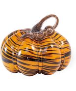  Tiger Stripe Pumpkin FEI19307 Figurine 9 x 7 Inches Handblown Glass - €38,29 EUR