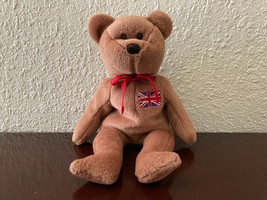 Retired *Britannia* Ty Beanie Baby 6&quot; Bear~ UK Exclusive ~ PE~ Loved ~ N... - £6.06 GBP