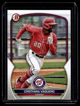 2023 Bowman Prospects Cristhian Vaquero Washington Nationals #BP-54 - £2.74 GBP