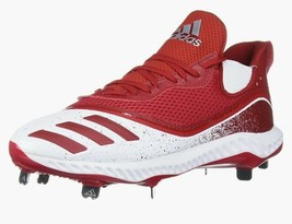 adidas Men&#39;s Icon V Bounce Iced Out Metal Baseball Cleats Red Size 17 EE4130 NEW - £55.81 GBP