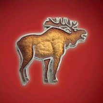 Moose Pin Vintage Metal Enamel Elk - £10.03 GBP