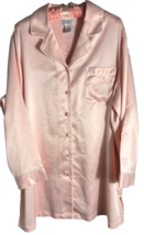 Cabernet Blush Colored Sateen Sleep Shirt With Monogram Pocket - £11.67 GBP