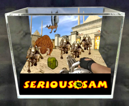 Serious Sam - 3D Cube Handmade Diorama - Video Games - Shadowbox - £54.42 GBP