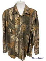 Bass Pro Shops RedHead Hunting Camo Heavy Long Sleeve Button Shirt XXL Realtree - £21.45 GBP