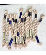 14 MINT Anchor Perle Pearl Cotton #933 Cream Embroidery Floss Vintage Skein - $19.80