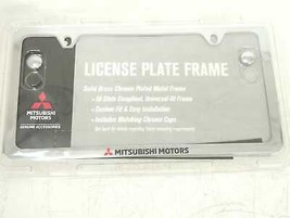 New OEM Genuine Mitsubishi Chrome Rear License Plate Frame A9918YXC01 - £23.89 GBP