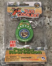 NEW World&#39;s Coolest Parks and Recreation Talking Keychain, FACTORY SEALED - £3.95 GBP