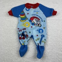 VTG Fisher Price Chatter Toys One Piece Sleeper Pajamas Infant 0-6 Mo USA 1993 - £18.29 GBP