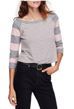 FREE PEOPLE We The Free Womens Top First Mate 3/4 Sleeve Soft Multicolor Size XS - £38.93 GBP