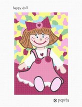 Pepita Needlepoint Canvas: Happy Doll, 7&quot; x 10&quot; - £39.91 GBP+