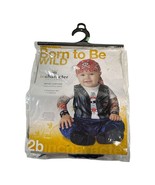 Born To Be Wild Incharacter Infant Costume Set 6 Mos. + Biker Outfit Har... - $18.69