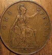 1927 Uk Gb Great Britain One Penny - £1.37 GBP