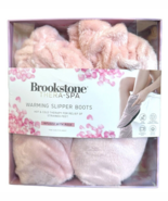 Brookstone Thera-Spa Warming Slipper Boots Infused With Rose Hold &amp; Cold... - €25,78 EUR
