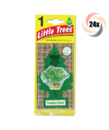 24x Packs Little Trees Single Twisted Basil Scent Hanging Trees | Preven... - £22.27 GBP