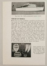 1951 Magazine Photo Bay City Cruiser Boats Made in Bay City,MI - $6.82