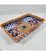 Vintage JJ Marquin JP Artesanias Mexico Serving Dish 9x6x2 Inch - $22.00