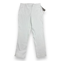 Soft Surroundings White Superla Stretch Pull-On Skinny Ankle Pants Sz M ... - £21.36 GBP