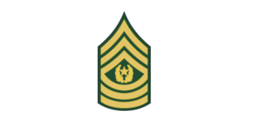 4&quot; army e-9 csm command sergeant major green bumper sticker decal usa made - £21.23 GBP